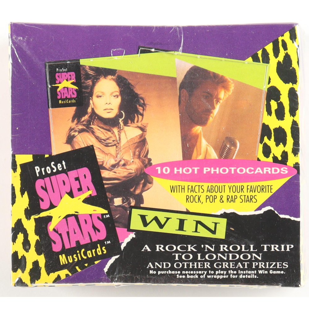 1991 Pro Set SuperStars MusiCards Box With (36) Packs at PristineAuction.com