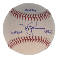 Mark McGwire Signed OML Baseball Inscribed "82 AL ROY", "12x All Star" & "583 HRs" (PSA) at PristineAuction.com