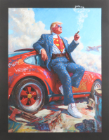 "Boss Mode" 2026 19x26 Original Painting on Canvas by Tadas Zaicikas | TedyZet (Zaicikas) at PristineAuction.com