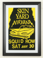1988 "Skin Yard & Nirvana" Squid Row Concert Custom Framed Print Display at PristineAuction.com