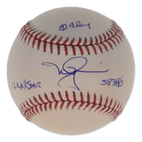 Mark McGwire Signed OML Baseball Inscribed "82 AL ROY", "12x All Star" & "583 HRs" (PSA) at PristineAuction.com