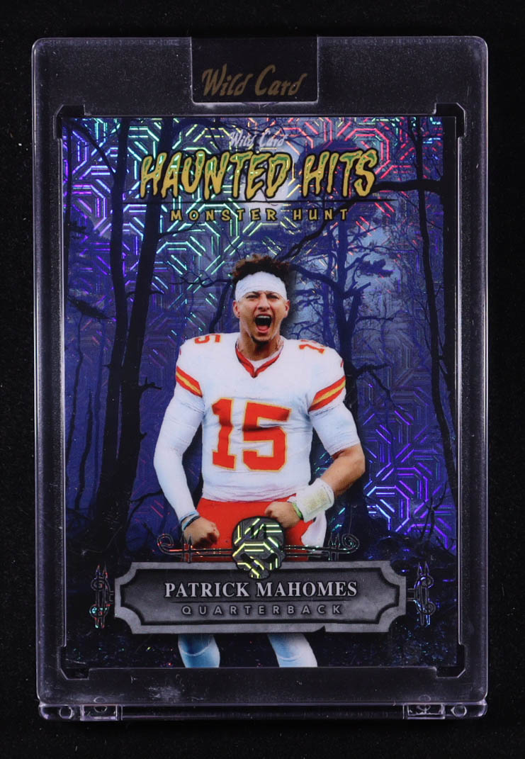 Patrick Mahomes II 2025 Wild Card Haunted Hits Monster Hunt Haunted Woods Blue Mojo #HHWPM #1/1 at PristineAuction.com Patrick Mahomes II 2025 Wild Card Haunted Hits Monster Hunt Haunted Woods Blue Mojo #HHWPM #1/1 at PristineAuction.com