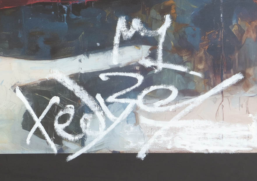 "Cigar Break" 2026 19x26 Original Painting on Canvas by Tadas Zaicikas | TedyZet (Zaicikas) at PristineAuction.com "Cigar Break" 2026 19x26 Original Painting on Canvas by Tadas Zaicikas | TedyZet (Zaicikas) at PristineAuction.com