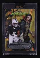 Ashton Jeanty 2025 Wild Card Monster Hit Monster Hunt Count Dracula Yellow Lava #MHCDAJ #1/1 RC at PristineAuction.com
