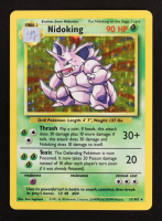Nidoking 1999 Pokemon Base Unlimited #11 Holo at PristineAuction.com