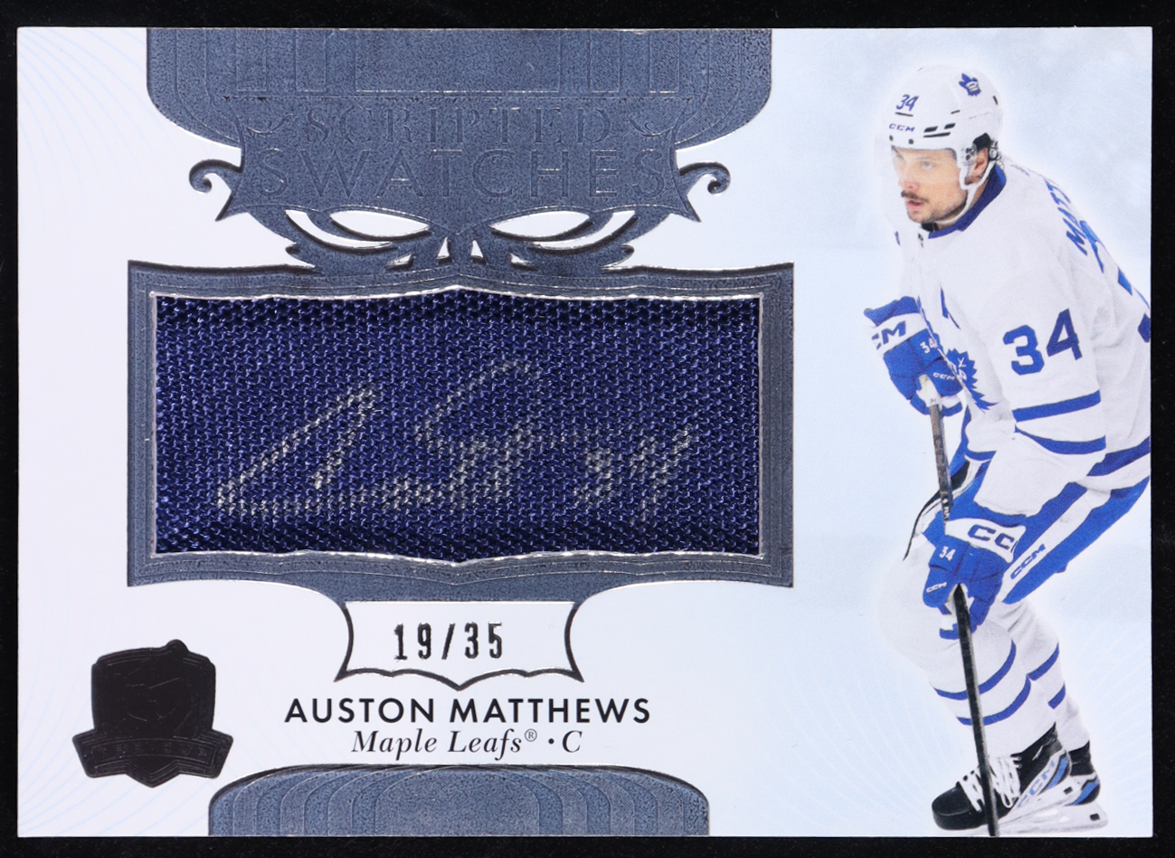 Auston Matthews 2023-24 The Cup Scripted Swatches #SSAM #19/35 at PristineAuction.com Auston Matthews 2023-24 The Cup Scripted Swatches #SSAM #19/35 at PristineAuction.com