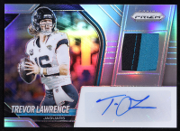 Trevor Lawrence 2025 Panini Prizm Patch Autographs Prizms Silver #4 #40/99 at PristineAuction.com