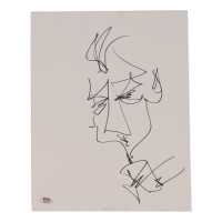 Dave Matthews Signed 11x14 Canvas with Hand-Drawn Sketch (PSA) at PristineAuction.com