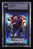 Lionel Messi 2022 Leaf Metal Stars Pre-Production Proof Prismatic Blue #NNO 1/1 (Leaf) at PristineAuction.com