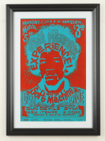 1967 "Jimi Hendrix Experience" Santa Barbara Concert Custom Framed Poster Display at PristineAuction.com