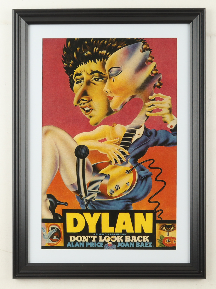 1967 "Bob Dylan: Don't Look Back" Concert Custom Framed Poster Display at PristineAuction.com 1967 "Bob Dylan: Don't Look Back" Concert Custom Framed Poster Display at PristineAuction.com