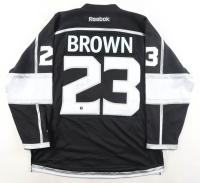 Dustin Brown Signed Kings Reebok Authentic Captain's Jersey (Frozen Pond) at PristineAuction.com