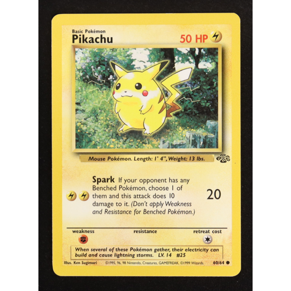 Pikachu 1999 Pokemon Jungle Unlimited #60 at PristineAuction.com