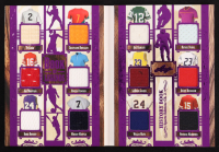 2025 Leaf History Book Book of Legends Purple #BL3 #7/8 Ty Cobb/Joe Montana/Kobe Bryant/Cristiano Ronaldo/Roger Federer/Mickey Mantle/Joe Namath/LeBron James/Willie Mays/Rafael Nadal/David Beckham/Patrick Mahomes II at PristineAuction.com