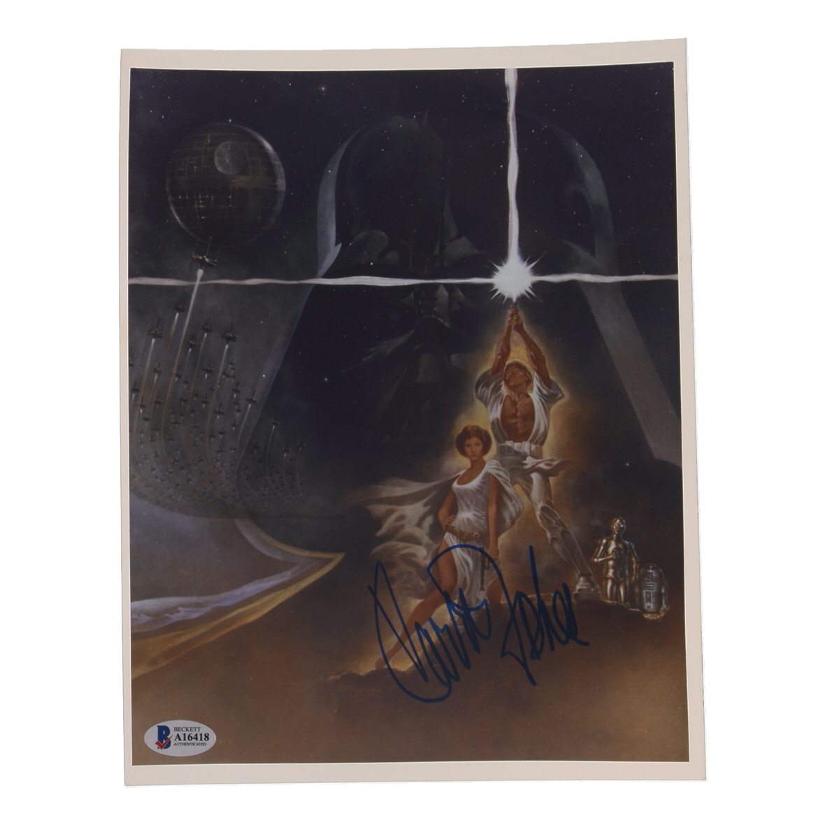 Carrie Fisher Signed "Star Wars" 8x10 Photo (Beckett) at PristineAuction.com Carrie Fisher Signed "Star Wars" 8x10 Photo (Beckett) at PristineAuction.com