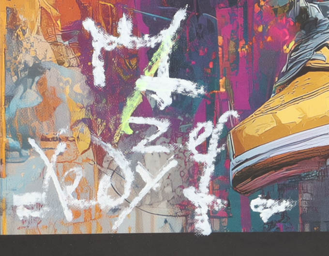 "Kings Break #2" 2026 19x26 Original Painting on Canvas by Tadas Zaicikas | TedyZet (Zaicikas) at PristineAuction.com "Kings Break #2" 2026 19x26 Original Painting on Canvas by Tadas Zaicikas | TedyZet (Zaicikas) at PristineAuction.com