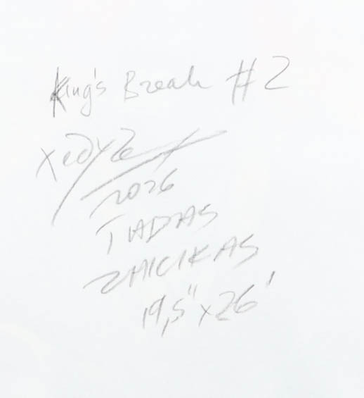 "Kings Break #2" 2026 19x26 Original Painting on Canvas by Tadas Zaicikas | TedyZet (Zaicikas) at PristineAuction.com "Kings Break #2" 2026 19x26 Original Painting on Canvas by Tadas Zaicikas | TedyZet (Zaicikas) at PristineAuction.com