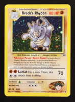 Brock's Rhydon 2000 Pokemon Gym Heroes Unlimited #2 Holo at PristineAuction.com