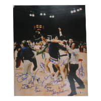 1972 Team USA Mens' Olympic Basketball Team 16x20 Photo Signed by (13) with Bobby Jones, Johnny Bach, Tom Henderson, Jim Forbes, Kenny Davis (Beckett) at PristineAuction.com