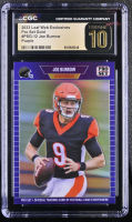 Joe Burrow 2023 Leaf Web Exclusives Pro Set Purple #PSG12 #2/15 (CGC 10 | Pristine Black Label) at PristineAuction.com