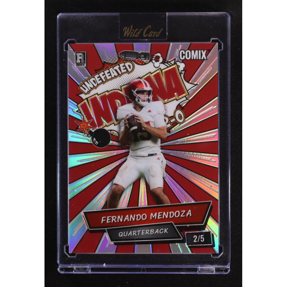 Fernando Mendoza 2025 Wild Card Comix Heisman Undefeated #ACBL-FM05 RC #2/5 at PristineAuction.com