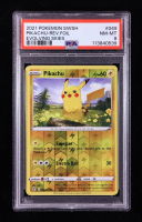 Pikachu 2021 Pokemon TCG Sword & Shield Evolving Skies #049 (PSA 8) at PristineAuction.com