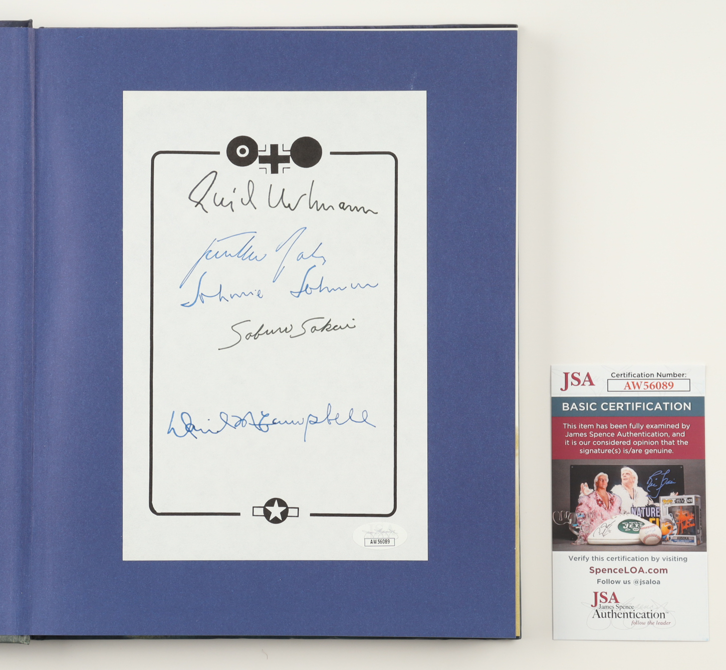 "Aces: True Stories Of Victory & Valor" Hardcover Book Signed By (5) With Erich Hartmann, Gunther Rall, Johnnie Johnson, Saburo Sakai (JSA) at PristineAuction.com "Aces: True Stories Of Victory & Valor" Hardcover Book Signed By (5) With Erich Hartmann, Gunther Rall, Johnnie Johnson, Saburo Sakai (JSA) at PristineAuction.com