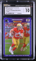 Christian McCaffrey 2023 Leaf Web Exclusives Pro Set Purple #PSG91 #6/15 (CGC 10) at PristineAuction.com
