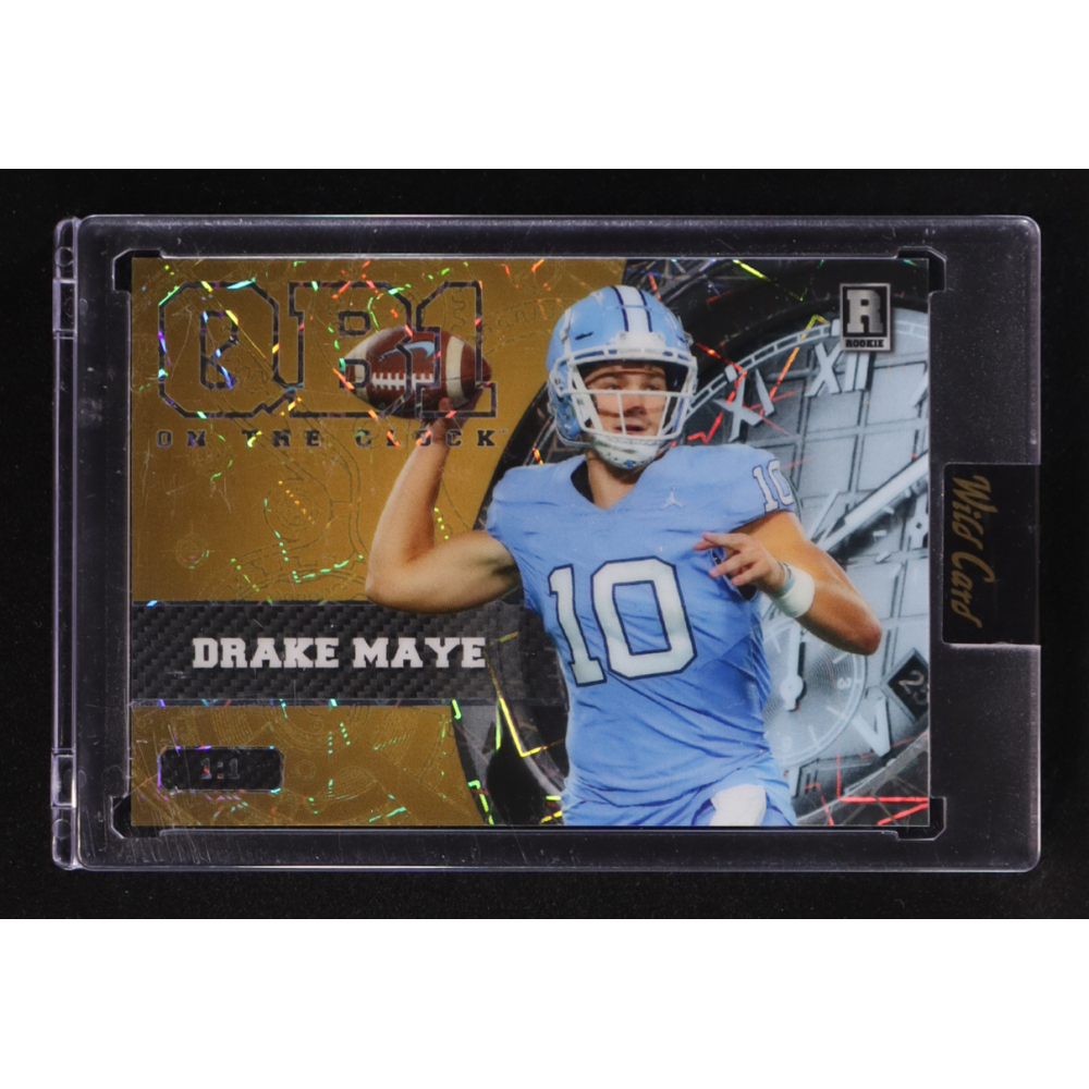 Drake Maye 2023 Wild Card QB 1 On The Clock #OCW-DM1 RC #1/1 at PristineAuction.com