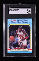 Michael Jordan 1988-89 Fleer Stickers #7 (SGC 5) at PristineAuction.com