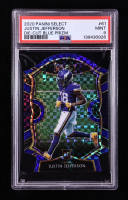Justin Jefferson 2020 Select Prizm Blue Die Cut #61 RC (PSA 9) at PristineAuction.com