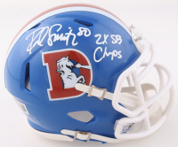 Rod Smith Signed Broncos Throwback Speed Mini Helmet Inscribed "2x SB Champs" (Beckett) at PristineAuction.com