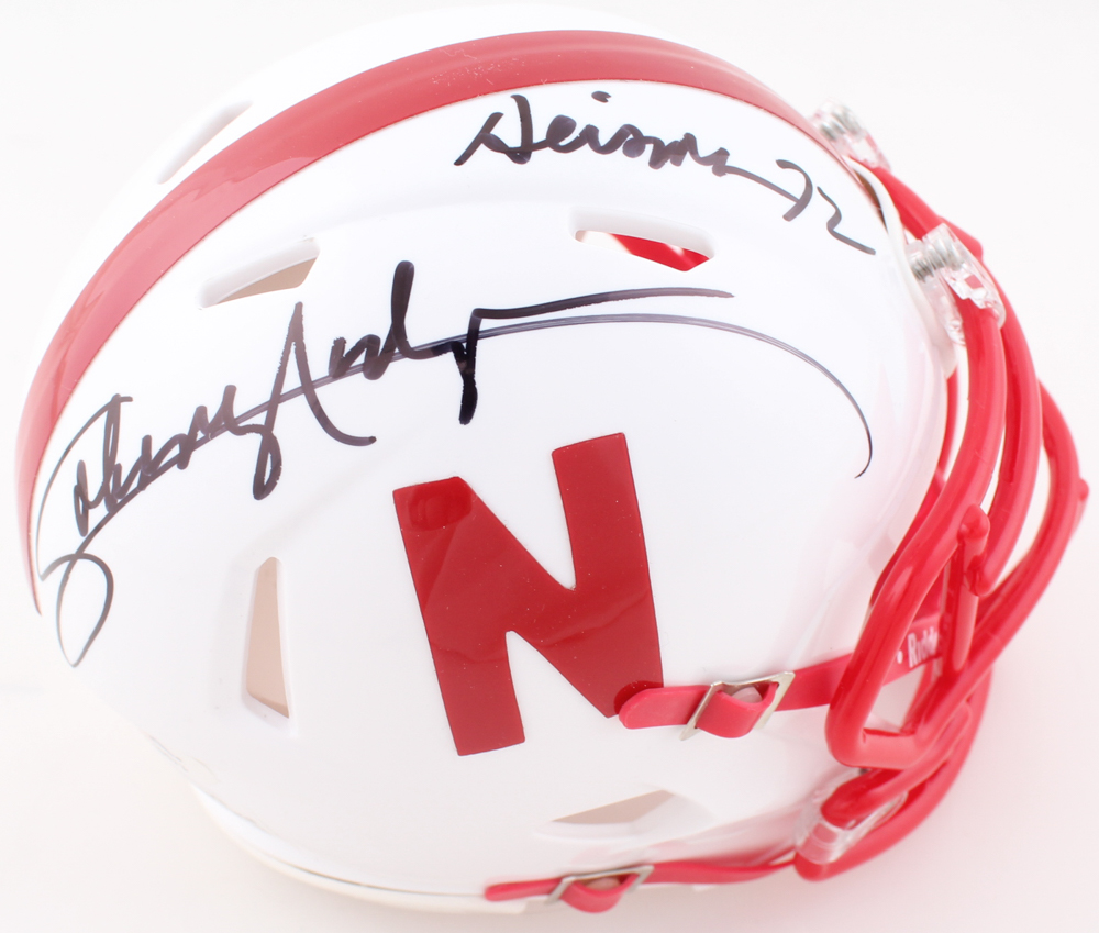 Johnny "The Jet" Rodgers Signed Nebraska Cornhuskers Speed Mini Helmet Inscribed "Heisman 72" (PSA & TriStar) at PristineAuction.com Johnny "The Jet" Rodgers Signed Nebraska Cornhuskers Speed Mini Helmet Inscribed "Heisman 72" (PSA & TriStar) at PristineAuction.com