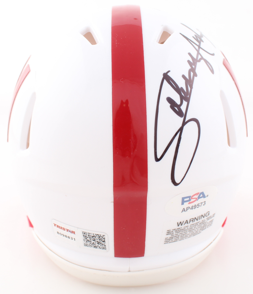 Johnny "The Jet" Rodgers Signed Nebraska Cornhuskers Speed Mini Helmet Inscribed "Heisman 72" (PSA & TriStar) at PristineAuction.com Johnny "The Jet" Rodgers Signed Nebraska Cornhuskers Speed Mini Helmet Inscribed "Heisman 72" (PSA & TriStar) at PristineAuction.com