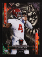 Jalen Milroe 2024 Wild Card 7 Card Studs Jokers Wild #7JW-JM #1/1 RC at PristineAuction.com