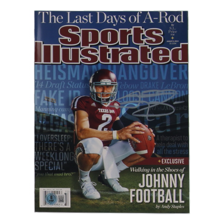 Johnny Manziel Signed 2013 Sports Illustrated Magazine (Beckett) at PristineAuction.com Johnny Manziel Signed 2013 Sports Illustrated Magazine (Beckett) at PristineAuction.com