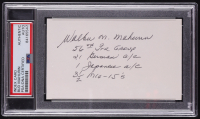 Walker "Bud" Mahurin Signed Cut With Service Inscription (PSA) at PristineAuction.com