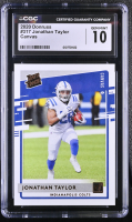 Jonathan Taylor 2020 Donruss Rated Rookies Canvas #317 RC (CGC 10) at PristineAuction.com