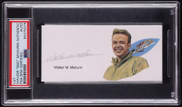 Walker "Bud" Mahurin Signed Cut With Portrait (PSA) at PristineAuction.com