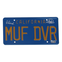 Cheech Marin & Tommy Chong Signed "Up In Smoke" License Plate (Beckett) at PristineAuction.com