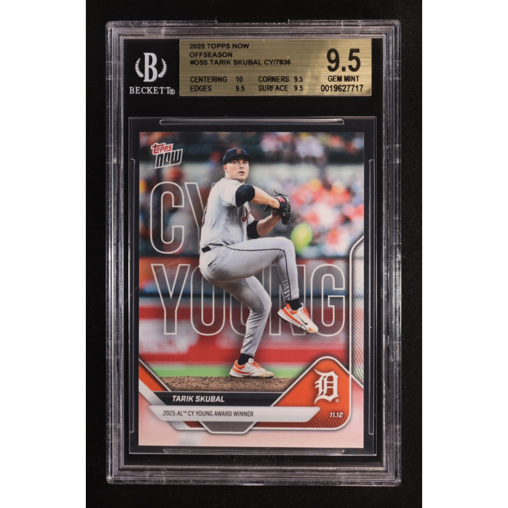 Tarik Skubal 2025 Topps Now Offseason Cy Young #OS-5 (BGS 9.5) at PristineAuction.com