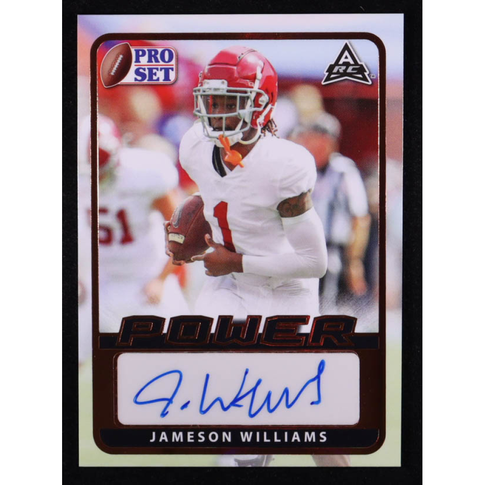 Jameson Williams 2021 Leaf Pro Set Power Bronze Signatures #BAJW1 RC at PristineAuction.com