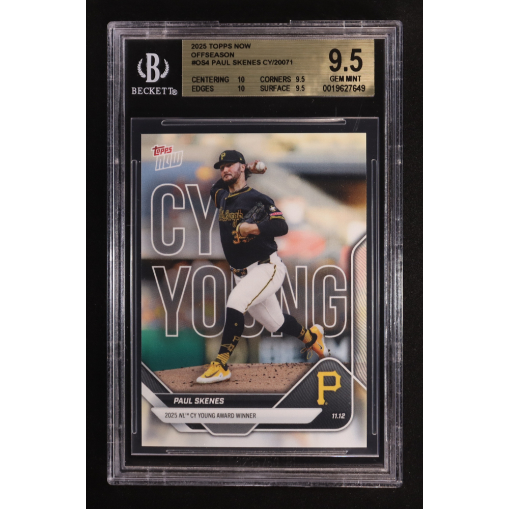 Paul Skenes 2025 Topps Now Offseason Cy Young #OS-4 (BGS 9.5) at PristineAuction.com