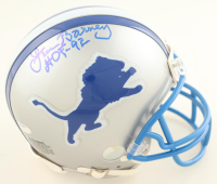 Lem Barney Signed Lions Throwback Alternate Mini Helmet Inscribed "HOF '92" (Schwartz) at PristineAuction.com