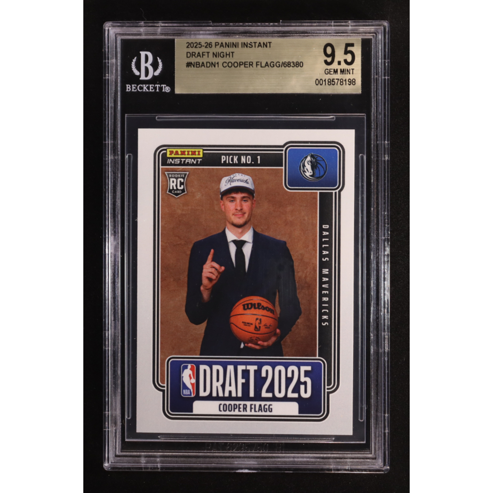 Cooper Flagg 2025-26 Panini Instant Draft Night #NBADN-1 RC #1/68380 (BGS 9.5) at PristineAuction.com