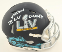 Ronald Jones II Signed Super Bowl LV Logo Speed Mini Helmet Inscribed "SB LV Champs" (Beckett) at PristineAuction.com