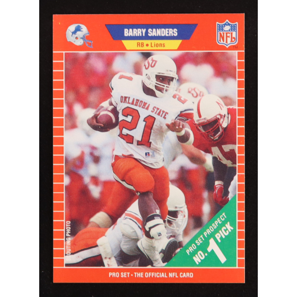 Barry Sanders 1989 Pro Set #494 RC at PristineAuction.com