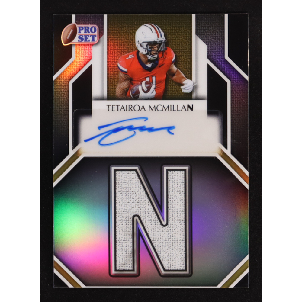 Tetairoa McMillan 2025 Leaf Pro Set Metal Suranme Signatures Prismatic Silver #SSTMM #17/25 at PristineAuction.com