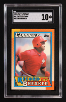 Vince Coleman 1990 Topps Tiffany #6 RB (SGC 10) at PristineAuction.com