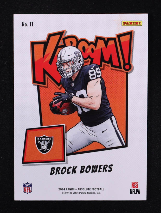 Brock Bowers 2024 Absolute Kaboom Horizontal #11 RC at PristineAuction.com Brock Bowers 2024 Absolute Kaboom Horizontal #11 RC at PristineAuction.com
